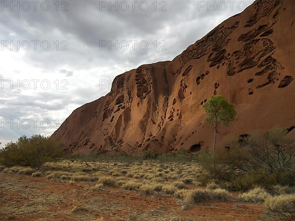 At the foot of Ayers Rock, Australia -