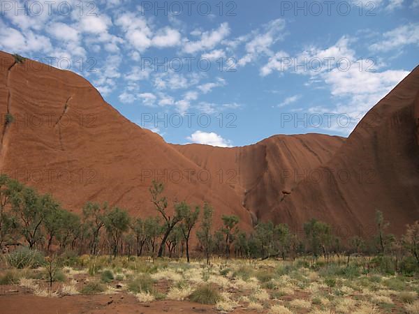 At the foot of Ayers Rock, Australia