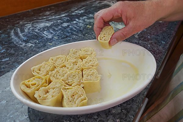 Swabian cuisine, preparation of Krautkrapfen