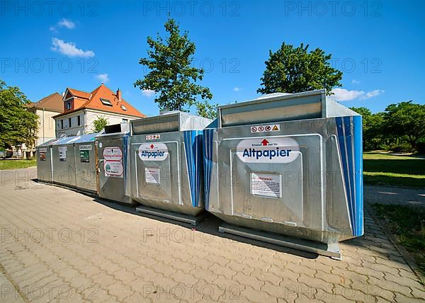 Containers for waste paper and glass, Dessau-Rosslau