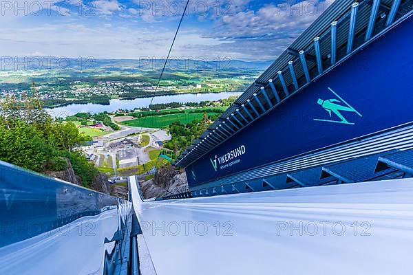 Ski jumping stadion Vikersundbakken in Vikersund, Provinz Viken