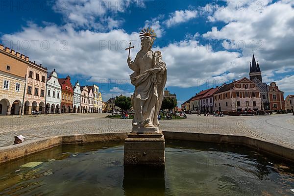 Unesco site historic center of Telc, Czech Republic