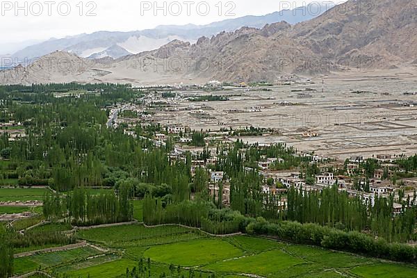 View of the Indus Valley from Thiksey Gompa, Ladakh