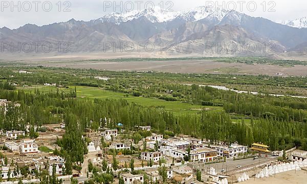 View of the Indus Valley from Thiksey Gompa, Ladakh