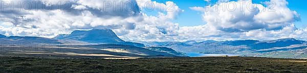 Ben Hope and Loch Hope in Sutherland, A838