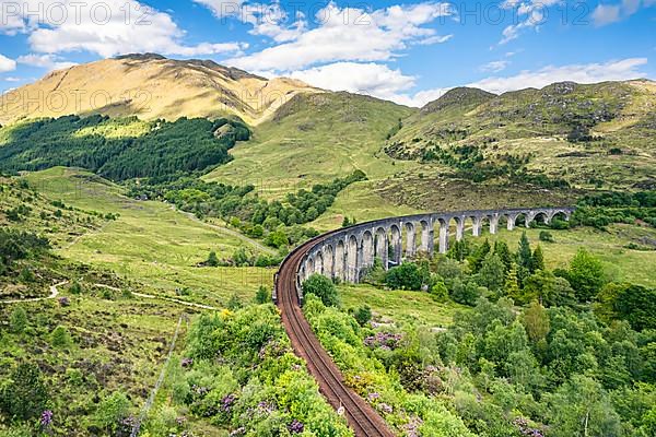 Glenfinnan Viaduct, West Highland Line in Glenfinnan