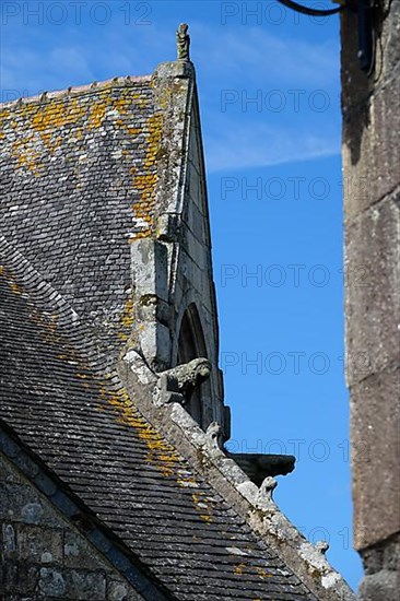 Choir with gargoyles, enclosed parish Enclos paroissial Eglise Saint-Salomon de La Martyre