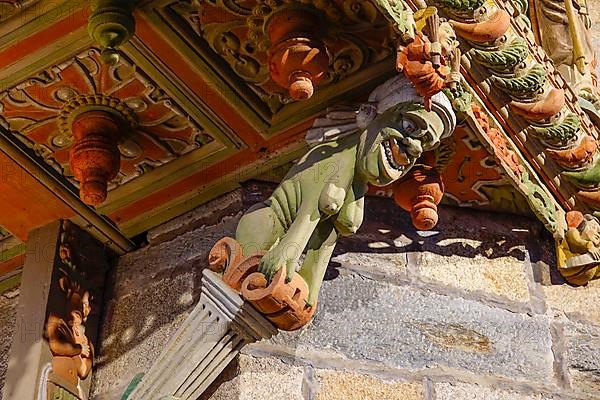 Enclos paroissial, mythical creature on the rood screen