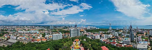 Big Buddha, aerial view with drone