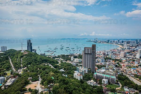 Big Buddha, aerial view with drone