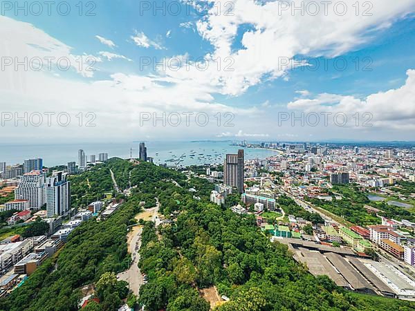 Big Buddha, aerial view with drone