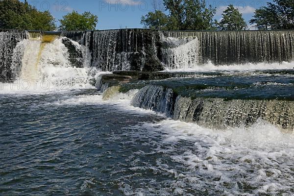 Waterfall in the Chateauguay River, Province of Quebec