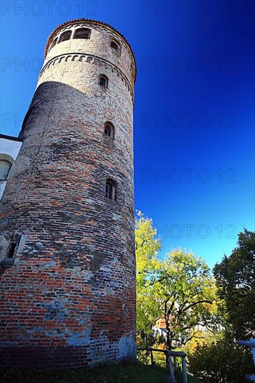 The Blasiusturm of Kaufbeuren in fine weather. Kaufbeuren, Swabia