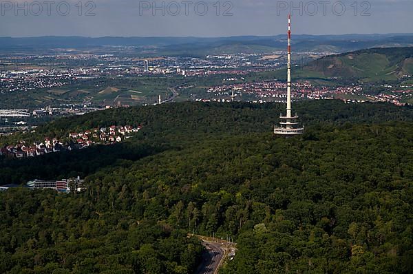 View from Stuttgart TV Tower to Fernmeldeturm, Fellbach