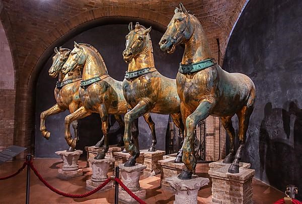 Quadriga of the Horses of San Marco in the Cathedral Museum of St Mark's Basilica, Venice