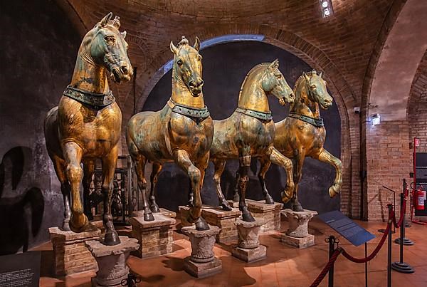 Quadriga of the Horses of San Marco in the Cathedral Museum of St Mark's Basilica, Venice