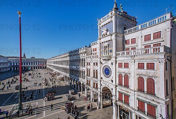 St Mark's Square with the Procuraties, and the Clock Tower