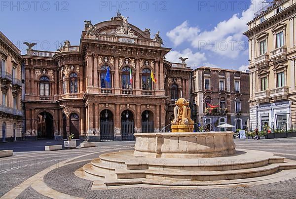 Teatro Massimo Bellini Opera House in the Old Town, Catania