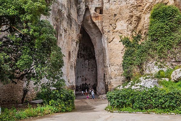 Ear of Dionysius in the Parco Archeologico della Neapolis, Syracuse