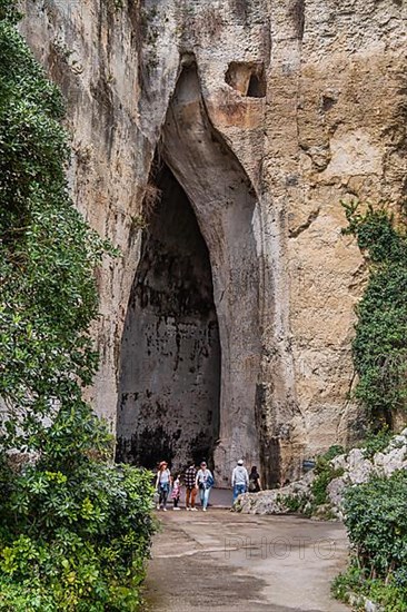 Ear of Dionysius in the Parco Archeologico della Neapolis, Syracuse