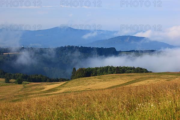 Rhoen landscape at the Wasserkuppe, Fulda district