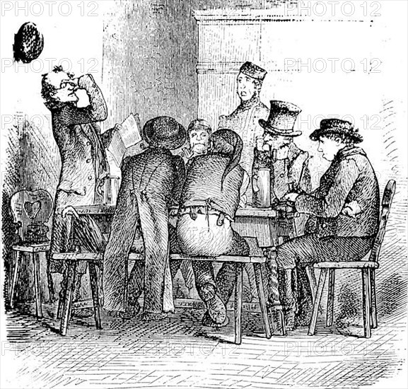 Men in a Farmhouse Parlour, Historical