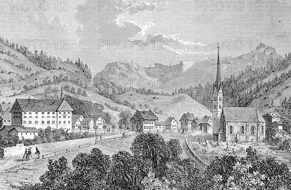 View of Seewis in Praettigau, c. 1885 is a municipality in the Davos region in the Swiss canton of Graubuenden