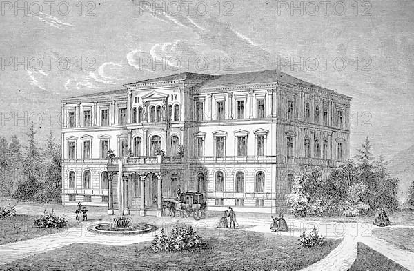 The new building of the Eye Clinic in Heidelberg, c. 1885