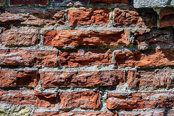 Detail, old brick wall