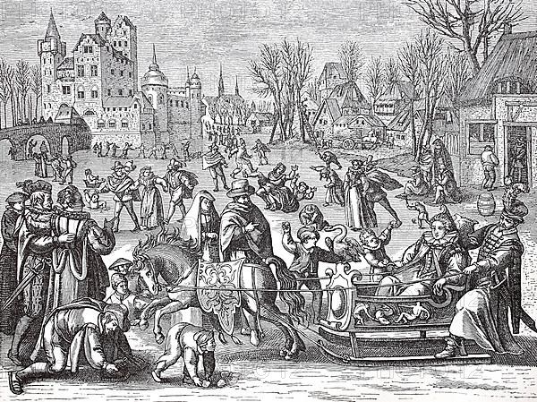 Cultural state in the 16th century, merrymaking on the ice