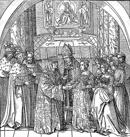 Cultural state at the end of the 15th and beginning of the 16th century, wedding ceremony
