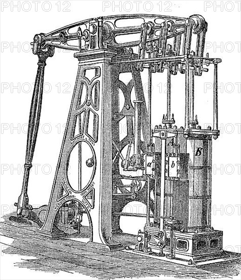 Woolsche Balanciermaschine, regular standing steam engine
