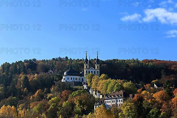 The Kaeppele pilgrimage church in Wuerzburg. Lower Franconia, Franconia