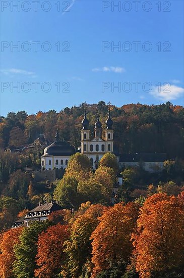 The Kaeppele above Wuerzburg. Lower Franconia, Franconia