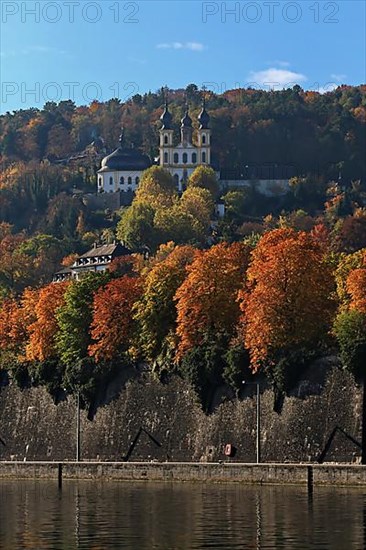 The Kaeppele above Wuerzburg. Lower Franconia, Franconia