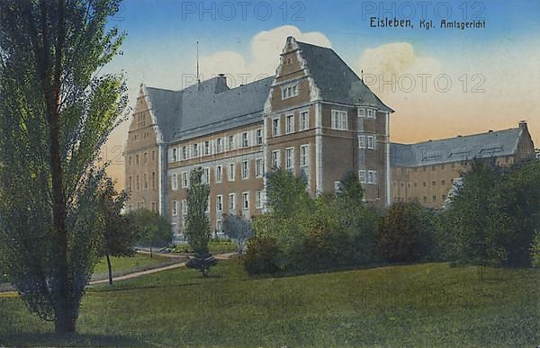 Local court in Eisleben, county Mansfeld-Suedharz