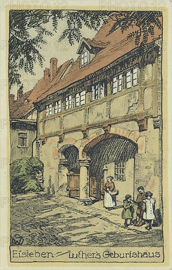 Luther's birthplace in Eisleben, Mansfeld-Suedharz district
