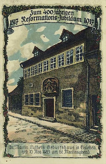 Luther's birthplace in Eisleben, Mansfeld-Suedharz district