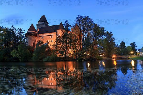 Heidenreichstein Castle at dusk, Heidenreichstein