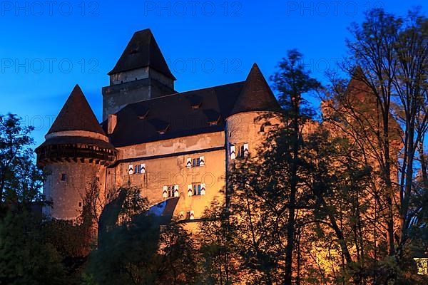 Heidenreichstein Castle at dusk, Heidenreichstein