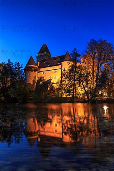 Heidenreichstein Castle at dusk, Heidenreichstein