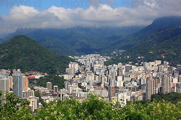 View of Rio de Janeiro from Sugar Loaf Mountain, here of the Flamengo