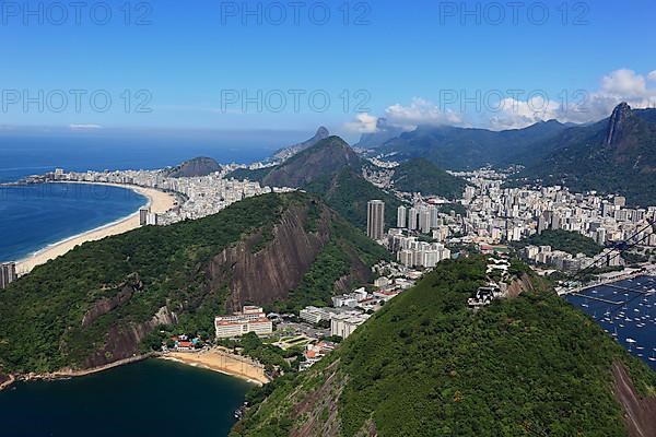 View of the city of Rio de Janeiro from Sugar Loaf Mountain, Brazil