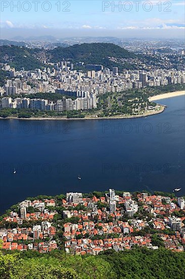 View of the city of Rio de Janeiro from Sugar Loaf Mountain, Brazil