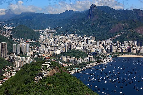 View of the city of Rio de Janeiro from Sugar Loaf Mountain, Brazil