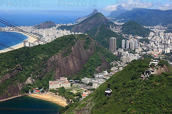 View of the city of Rio de Janeiro from Sugar Loaf Mountain, Brazil