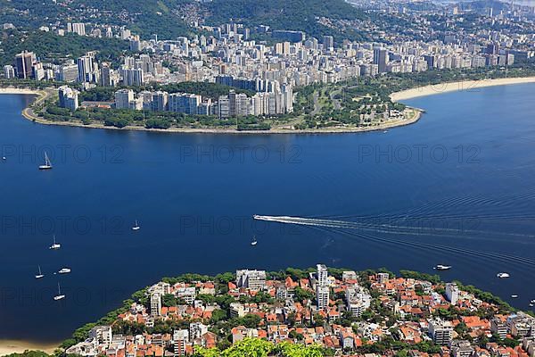 View of the city of Rio de Janeiro from Sugar Loaf Mountain, Brazil