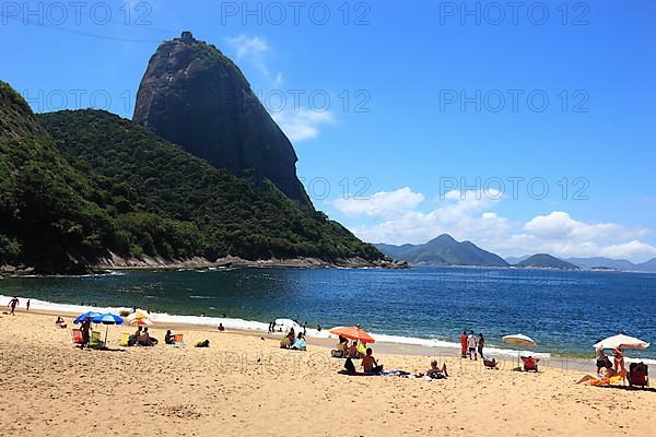 View to the Sugar Loaf from the south, seen from Praia Vermelha beach