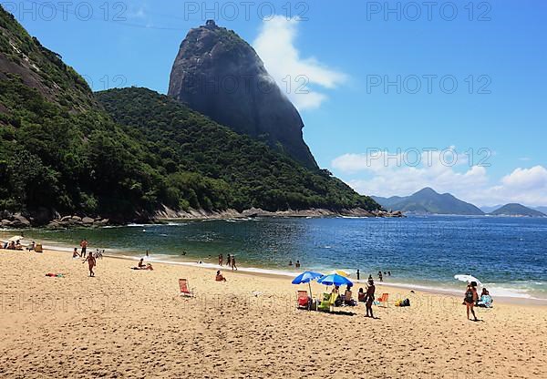 View to the Sugar Loaf from the south, seen from Praia Vermelha beach