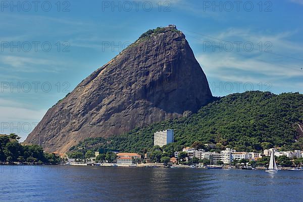 View of Sugar Loaf Mountain from the north, from Baia de Guanabara